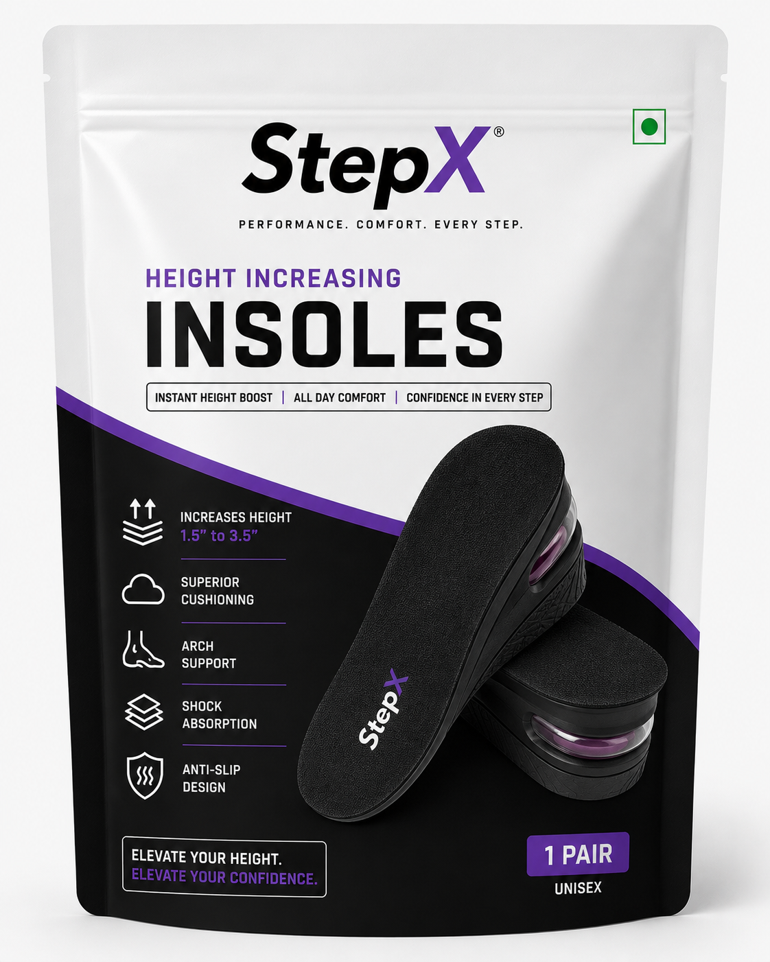 StepX Cloud Height Increasing Insoles