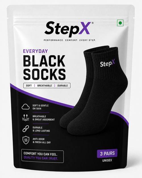 StepX Everyday Premium Anti-Odor Socks