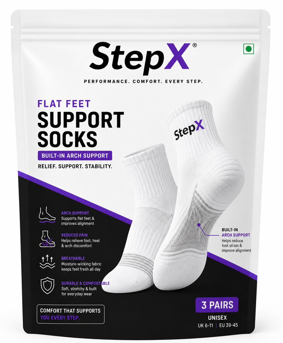 StepX Super Support Premium Socks