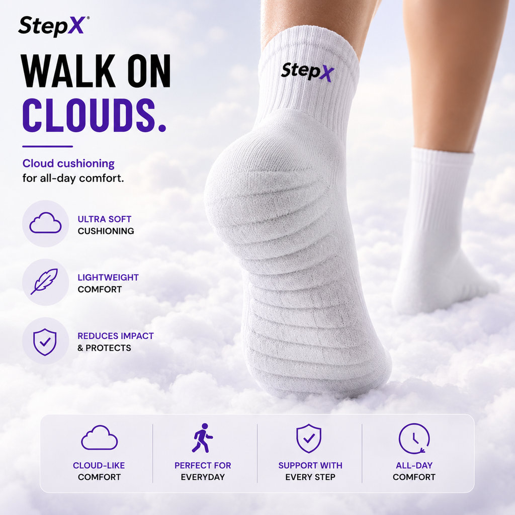 StepX Premium Walk on Clouds Socks