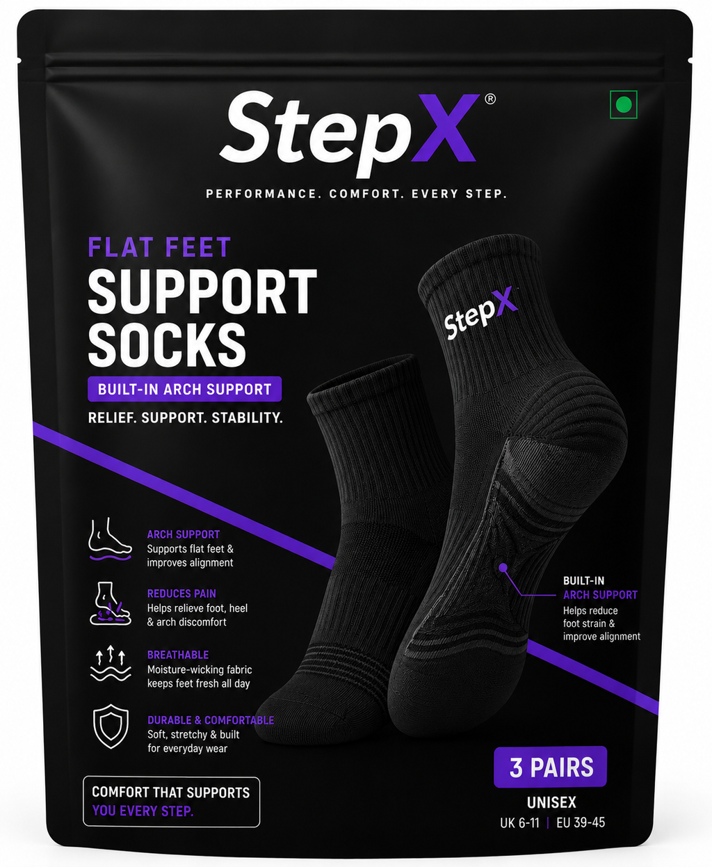 StepX Super Support Premium Socks