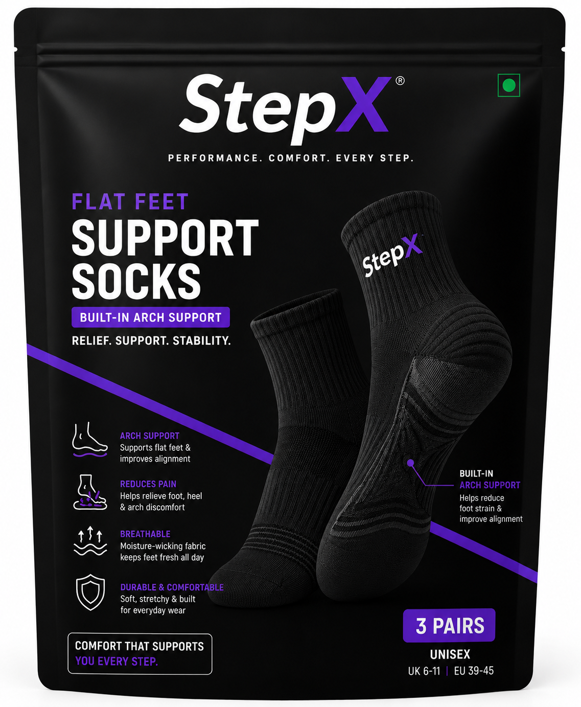 StepX Super Support Premium Socks